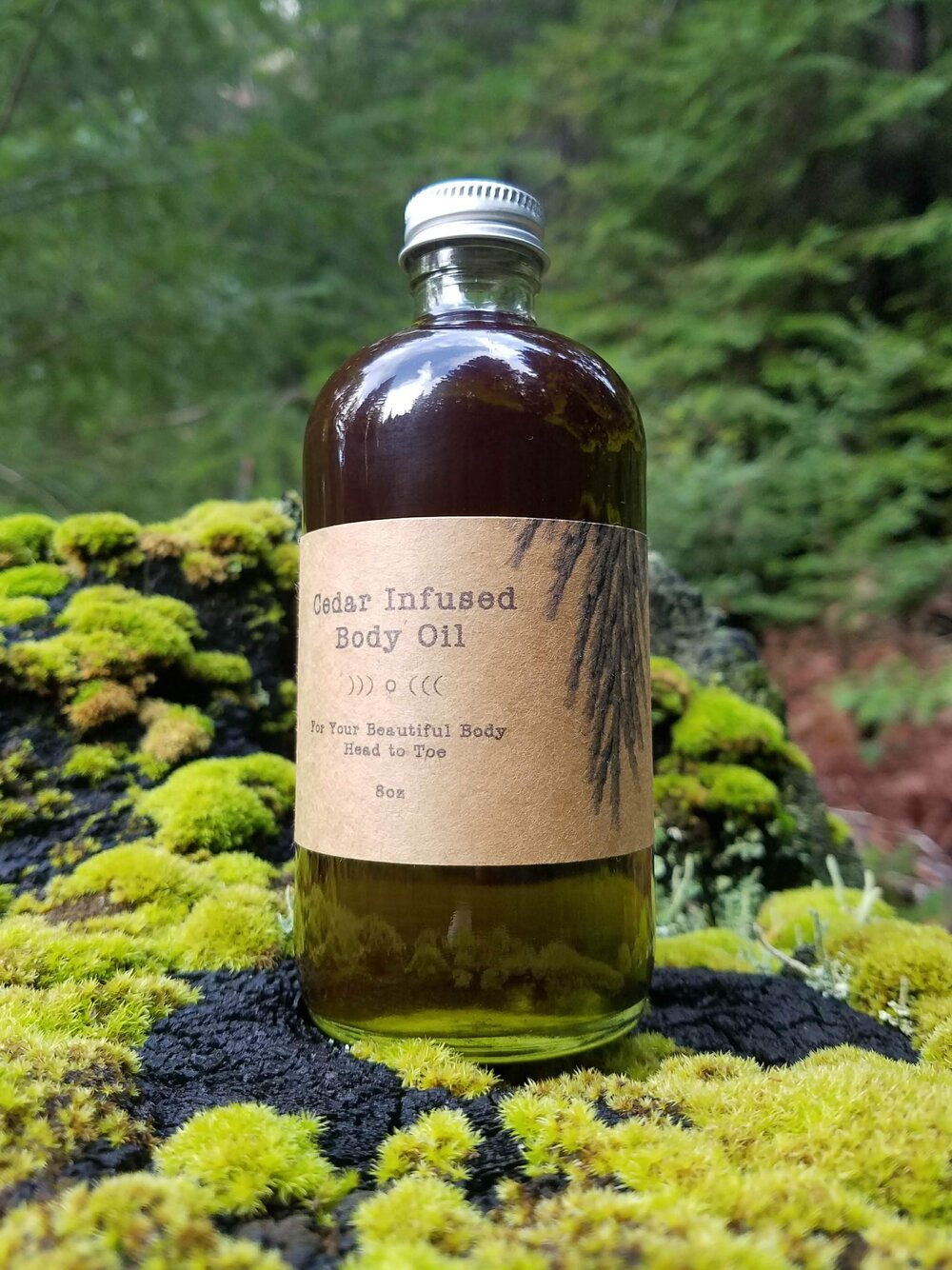 Cedar Infused Body Oil 8oz